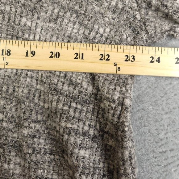 Everleigh Womens Pullover Sweater Gray Marled Long‎ Sleeve Tight Knit M New - Picture 3 of 7